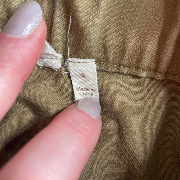 Soft Surroundings Brown Elastic Waist Mid Rise Straight Leg Pants Size Small - Picture 4 of 10